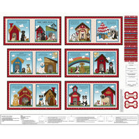 Home is Where the Dog Is II Fabric Book Panel to Sew - QuiltGirls®