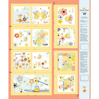 Susybee's Sweet Bees Count to Ten Fabric Book Panel to sew - QuiltGirls®