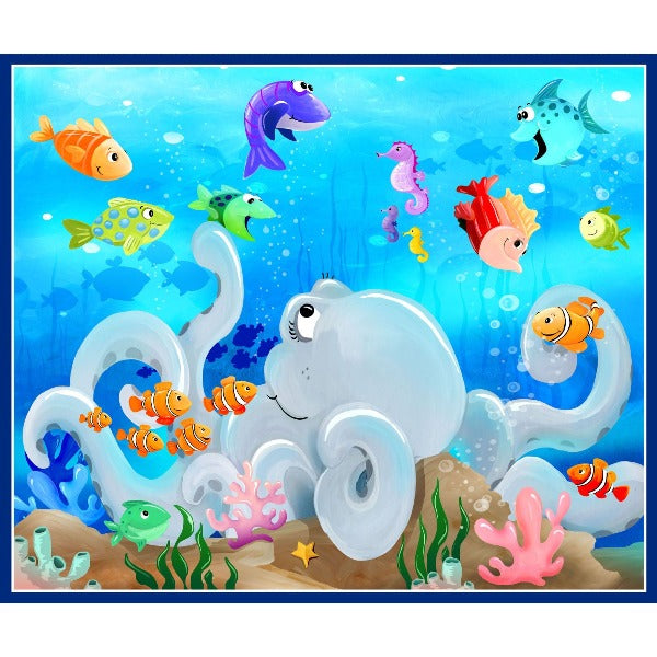 Susybee's Under the Sea Play Mat Panel to sew - QuiltGirls®