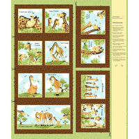 Susybee's Zoe the Giraffe Fabric Book Panel to sew - QuiltGirls®