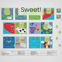 Whooo Loves You Fabric Book Panel to sew - QuiltGirls®