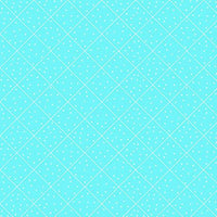 BLU Quilted Cottage Diamond Check Turquoise Fabric to sew - QuiltGirls®