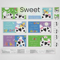 Hey Diddle Diddle Fabric Book Panel to sew - QuiltGirls®