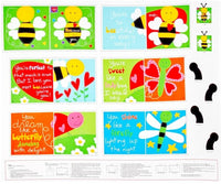 Bee-cause I Love You Fabric Book Panel to sew - QuiltGirls®