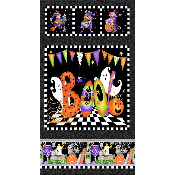 Boo! Glow in the Dark Panel to sew - QuiltGirls®