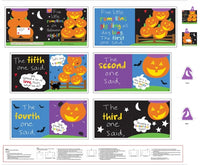 
              Five Little Pumpkins Fabric Book Panel to sew - QuiltGirls®
            
