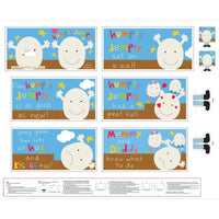 Humpty Dumpty Sat on a Wall Fabric Book Panel to sew - QuiltGirls®