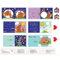 I Love You To the Moon and Back Fabric Book Panel to sew - QuiltGirls®