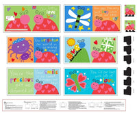 Our Little Love Bug Fabric Book Panel to sew - QuiltGirls®