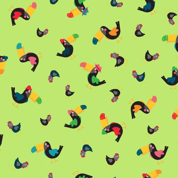 Busy Street Toucan Toss Fabric to Sew - QuiltGirls®