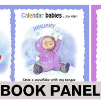 
              Calendar Babies Fabric Book Panel to Sew Book Panel (35’’x44’’) Panel
            