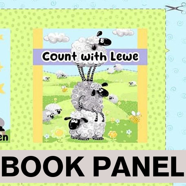 Susybee's Count with Lewe Fabric Book Panel to sew - QuiltGirls®