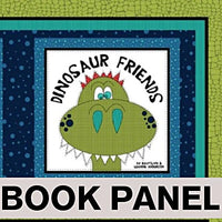 
              Dinosaur Friends Fabric Book Panel to Sew - QuiltGirls®
            