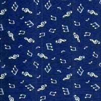 (Remnant 18") BLU Days Gone By Music Notes Fabric to sew - QuiltGirls®