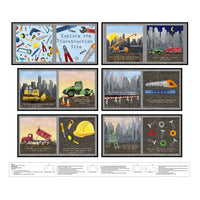 
              Explore the Construction Site Fabric Book Panel to sew - QuiltGirls®
            