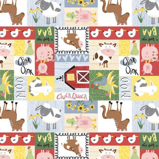 Farm-tastic Friends Patch Fabric to sew - QuiltGirls®