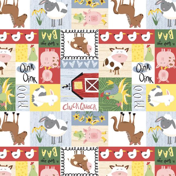 Farm-tastic Friends Patch Fabric to sew - QuiltGirls®