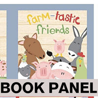 
              Farm-tastic Friends Fabric Book Panel to sew - QuiltGirls®
            