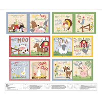 
              Farm-tastic Friends Fabric Book Panel to sew - QuiltGirls®
            