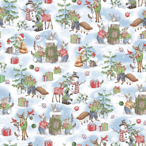Frost and Fable Festive Scenic Fabric to Sew - QuiltGirls®