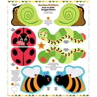 Garden Critters Snuggle Pillow Panel to sew - QuiltGirls®