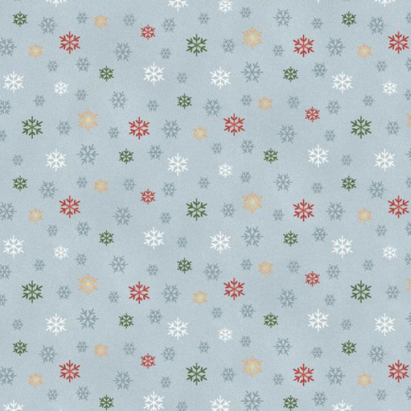 Gardening Snowman Snowflake Fabric to sew - QuiltGirls®