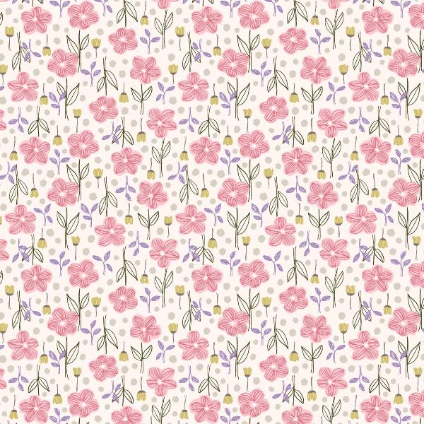 PNK Gardenwatch Juliet Flower Fabric to sew - QuiltGirls®