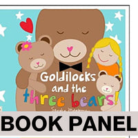 
              Goldilocks and the Three Bears Fabric Book Panel to sew - QuiltGirls®
            