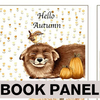 
              Hello Autumn Fabric Book Panel to Sew - QuiltGirls®
            