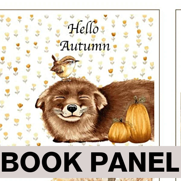 Hello Autumn Fabric Book Panel to Sew - QuiltGirls®