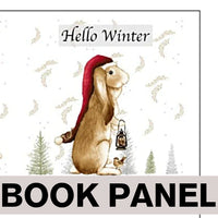 
              Hello Winter Fabric Book Panel to Sew - QuiltGirls®
            