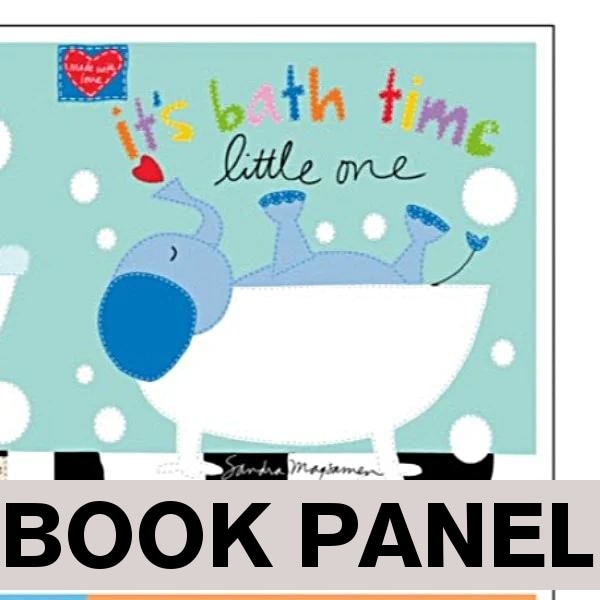 It's Bath Time Fabric Book Panel to sew - QuiltGirls®