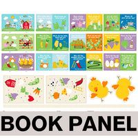 
              It's Silly Time on the Farm Fabric Book Panel to sew - QuiltGirls®
            