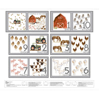 
              Counting on the Farm Fabric Book Panel to sew - QuiltGirls®
            