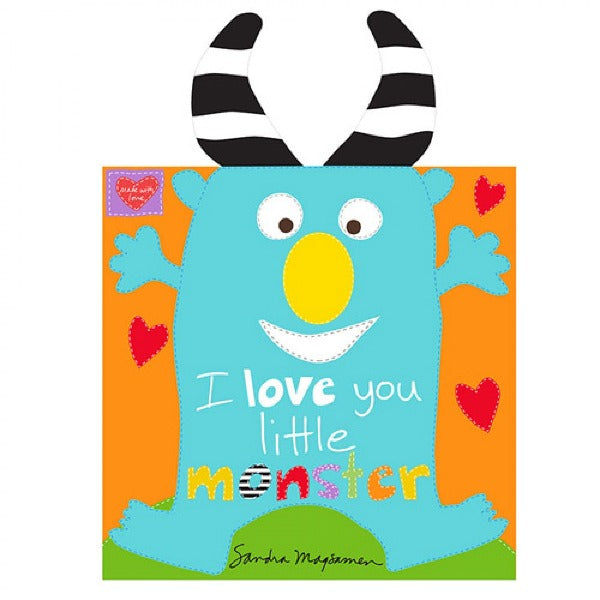 I Love You Little Monster Fabric Book Panel to sew - QuiltGirls®