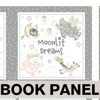 
              Moonlit Dreams Fabric Book Panel to sew - QuiltGirls®
            