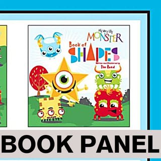 My Very Silly Monster Book of Shapes Fabric Book Panel to Sew - QuiltGirls®