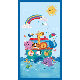 Noah and Friends Fabric Panel to sew - QuiltGirls®