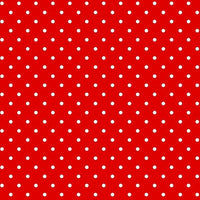 RED Novelty Print White Dots on Red Fabric to Sew - QuiltGirls®