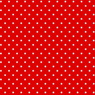RED Novelty Print White Dots on Red Fabric to Sew - QuiltGirls®
