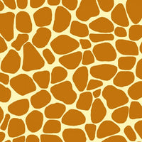 (Remnant 18") ORNG Zoe the Giraffe Skin Print Fabric to sew - QuiltGirls®