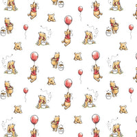 (Remnant 18") Disney's Pooh Balloon Fabric to sew - QuiltGirls®