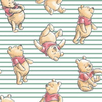 Winnie the Pooh Stripe Fabric to sew