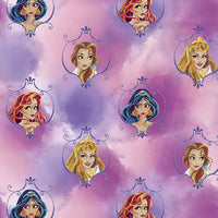 (Remnant 18") Disney's Jasmine, Belle, and Ariel Fabric to sew - QuiltGirls®