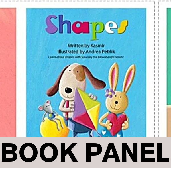 Shapes Fabric Book Panel to Sew - QuiltGirls®