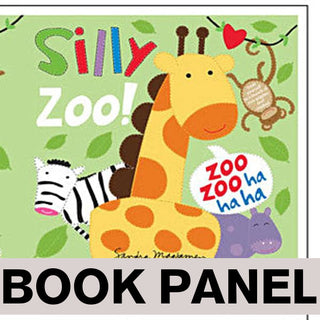 Silly Zoo Fabric Book Panel to sew - QuiltGirls®