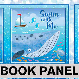 Swim with Me Fabric Book Panel to Sew - QuiltGirls®
