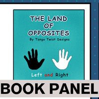 
              The Land of Opposites Fabric Book Panel to sew Book Panel (35’’x44’’) Panel
            