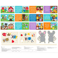 There's a Mouse in the Farmhouse Craft and Fabric Book Panel to sew - QuiltGirls®