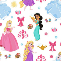 (Remnant 18") Ultimate Disney Princess Icons Fabric to sew - QuiltGirls®